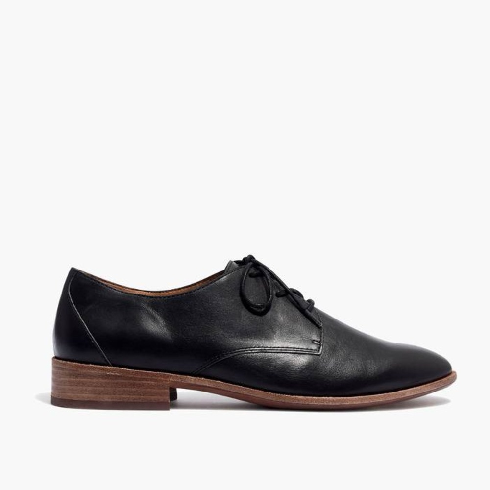 Madewell The Frances Lace Up Oxford Shoes in Black